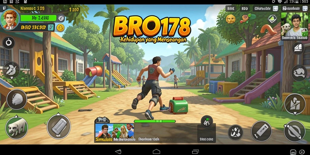 Tangkapan layar utama BRO178 menampilkan gameplay simulasi yang menarik dan interaktif.