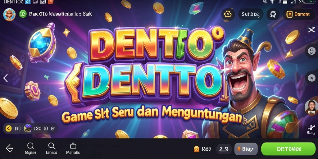 Tampilan gameplay DENTOTO yang seru dan menarik dalam permainan slot.