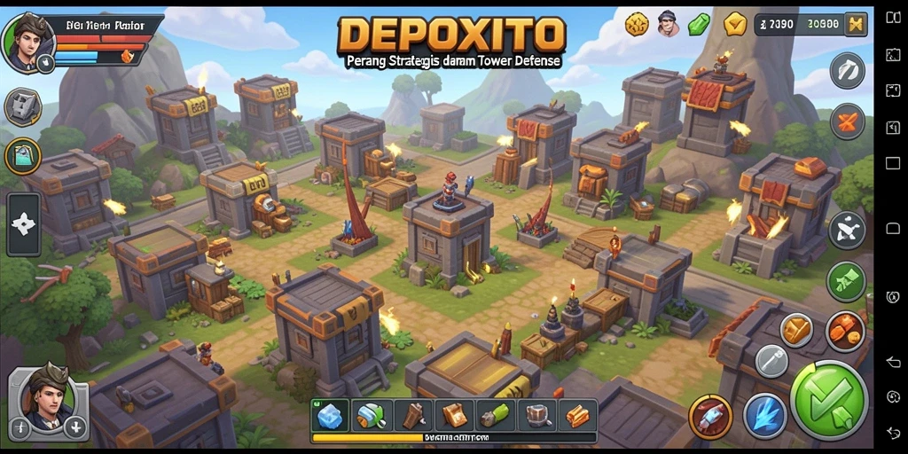 Tampilan gameplay DEPOXITO yang menegangkan dan mendebarkan.
