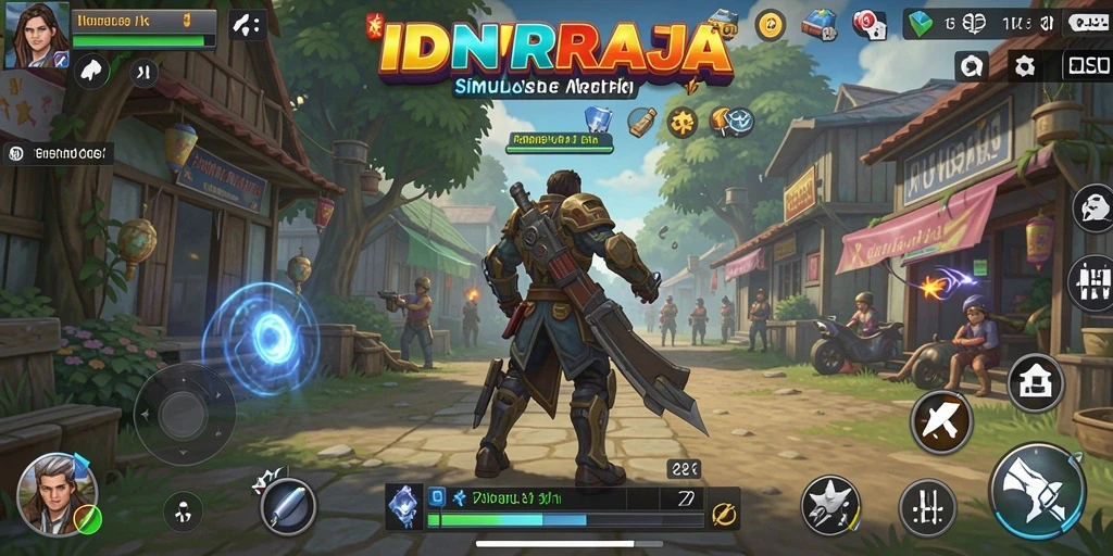 Tampilan gameplay menarik dari IDNRAJA dengan simulasi yang mendalam.