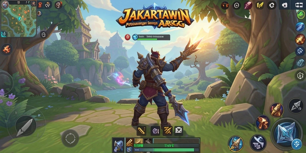 Tampilan menarik dari gameplay seru JAKARTAWIN dalam aksi ARPG.