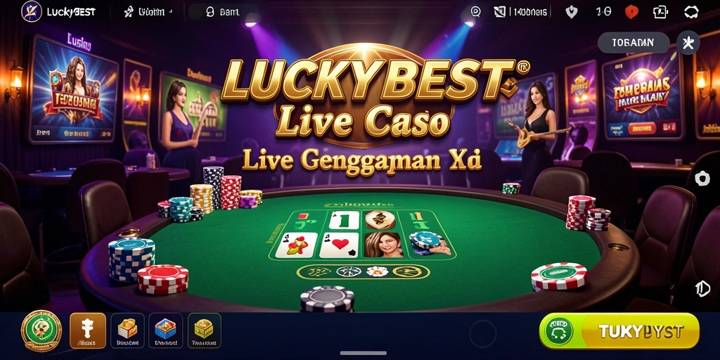 Tampilan LUCKYBEST dengan dealer langsung yang profesional dan permainan yang mendebarkan.