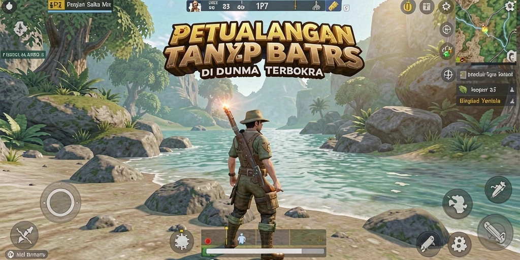 Tampilan menakjubkan dari gameplay PP7 di dunia terbuka.