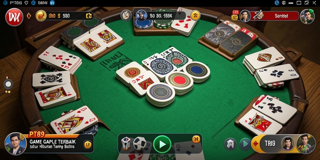 Tampilan gameplay Gaple yang menarik dan interaktif.