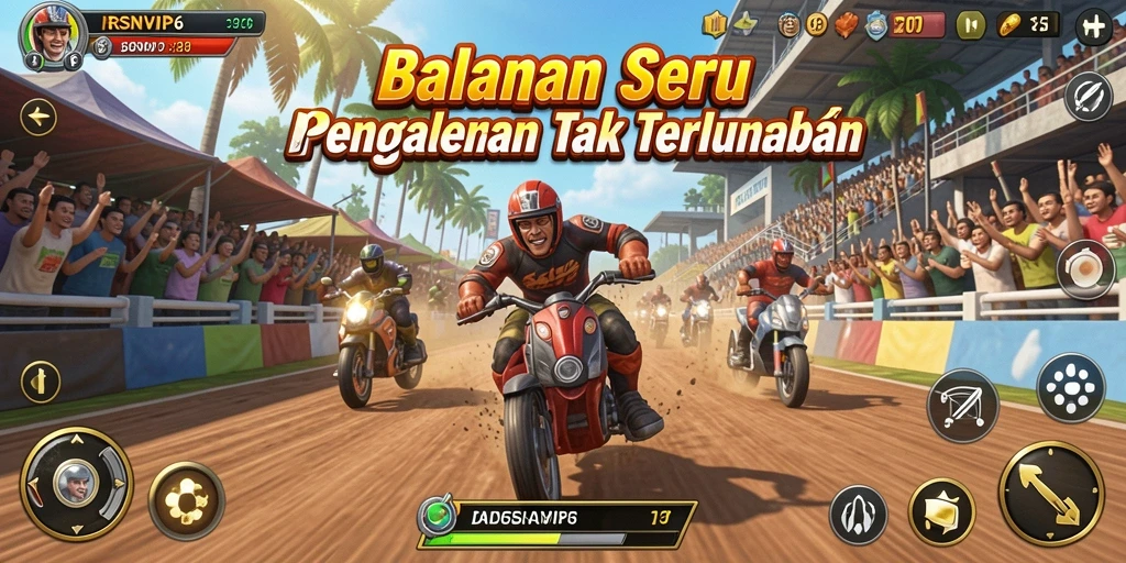 Gameplay Racing seru dengan grafis menakjubkan di RSNVIP6.