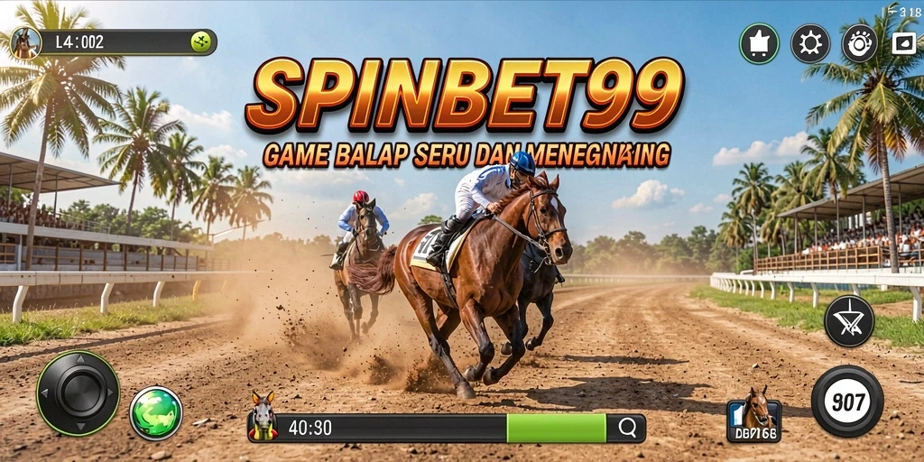 Gameplay balap seru dalam SPINBET99 dengan grafis menarik.