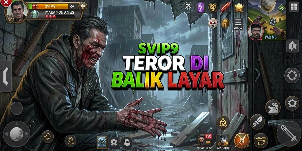 Gameplay SVIP9 dengan nuansa menyeramkan dan misterius.