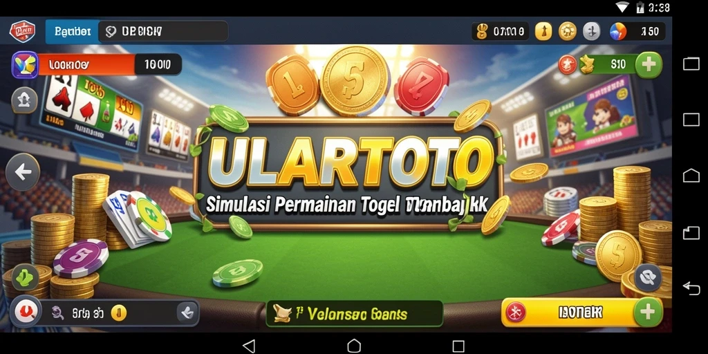 Tampilan gameplay ULARTOTO yang seru dan menarik.